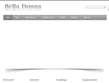 Tablet Screenshot of bella-donna.at